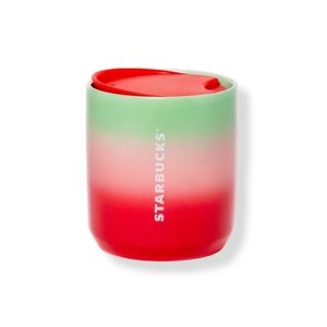 STARBUCKS-LIMITED EDITION Pink & Green Pearl Ombre 8oz Tumbler